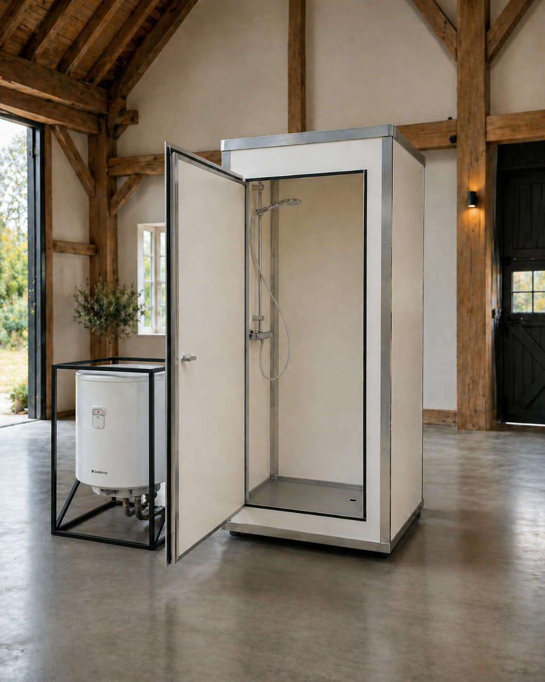 Douchecabine huren in Wolvega, Friesland: Binnen douchecabine